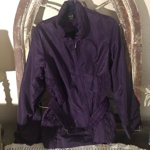 Zoe D .  Jacket  Size Large , Burgundy